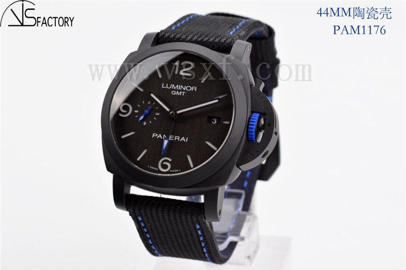 VS厂沛纳海pam1176 Bucherer Blue黑化陶瓷限量版插图3