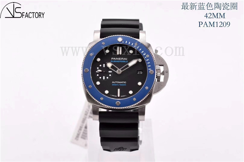VS厂沛纳海pam1209腕表评测-42mm小蓝鬼插图2