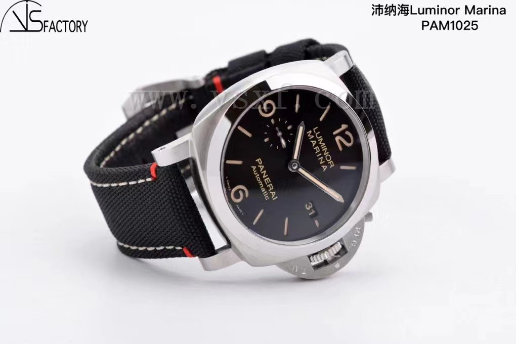VS厂沛纳海pam1025黑盘罗马底盖44mm男士腕表评测插图5