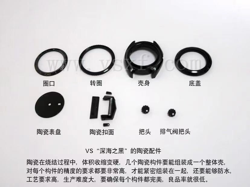 VS厂欧米茄海马600M系列腕表,深海之黑陶瓷制作工艺大揭秘插图9