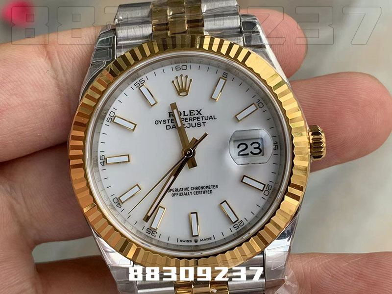 VS厂劳力士41日志系列间金白盘复刻腕表细节评测-VS手表如何插图2