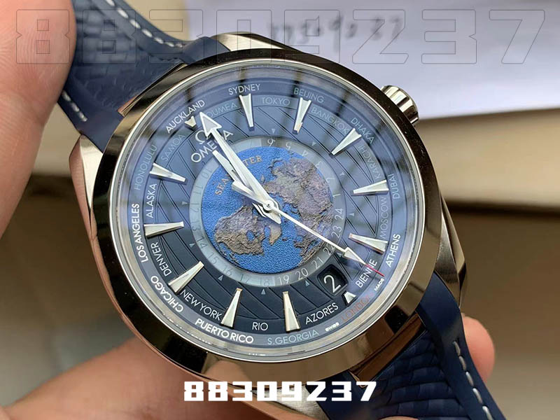 VS厂欧米茄海马150米GMT款复刻手表值得入手-SBF海马世界时复刻表推荐插图1