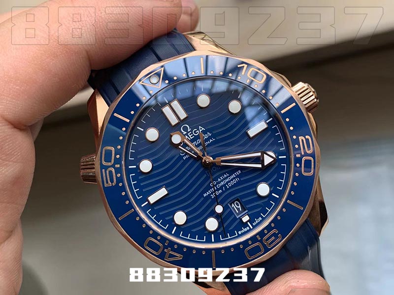 VS厂欧米茄海马300玫瑰金陶瓷蓝盘款复刻腕表值得入手吗-VS手表插图1