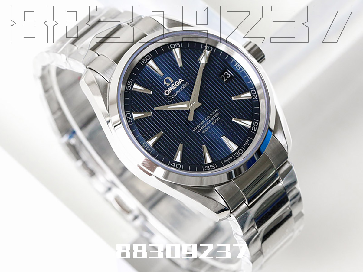 VS厂欧米茄海马系列垂直柚木蓝盘款复刻手表是否会一眼假-SBF海马插图1