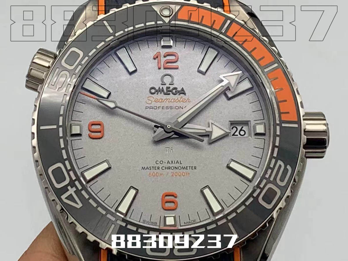 VS厂欧米茄四分之一橙钛金属款复刻手表细节做工怎样-SBF欧米茄海马600如何插图1