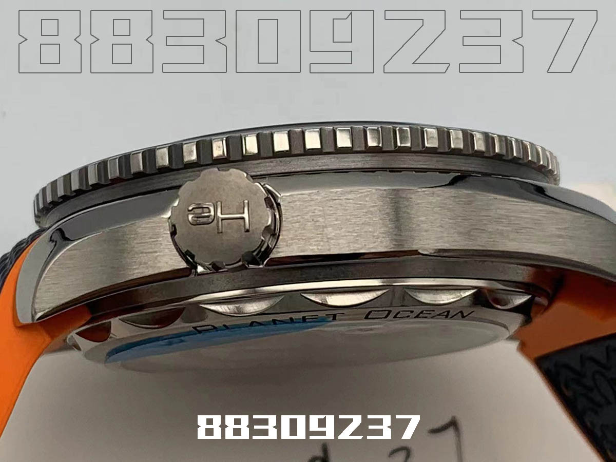 VS厂欧米茄四分之一橙钛金属款复刻手表细节做工怎样-SBF欧米茄海马600如何插图7