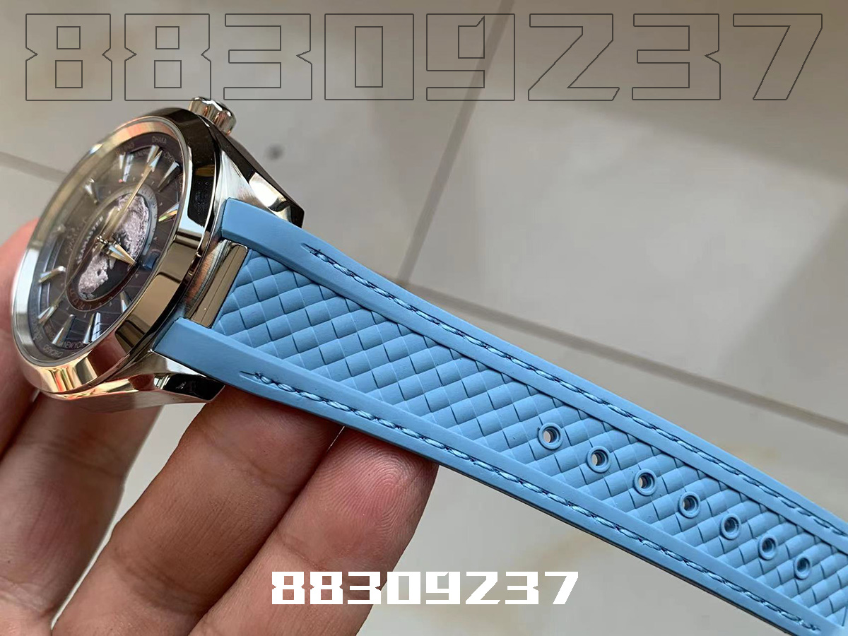 VS厂欧米茄海马150M渐变蓝款世界时复刻手表做工评测插图4