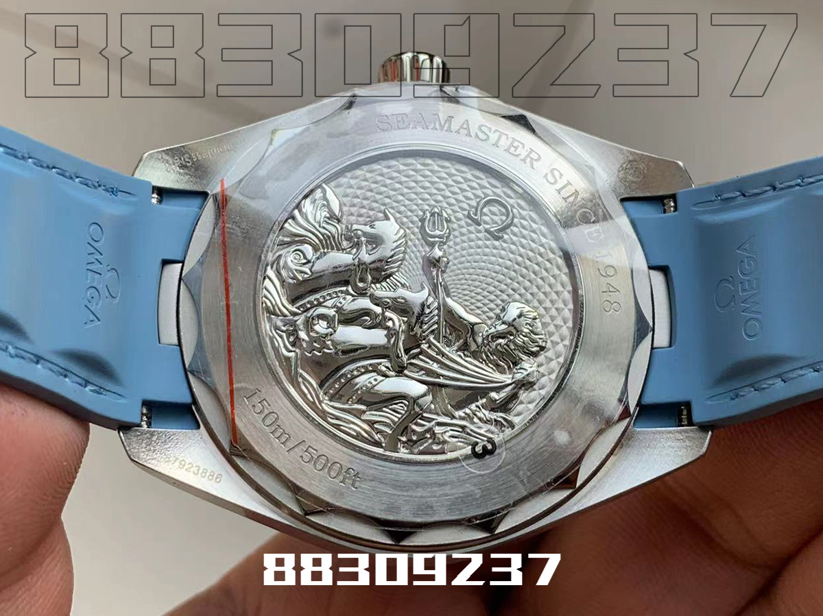 VS厂欧米茄海马150M渐变蓝款世界时复刻手表做工评测插图3